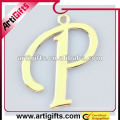 P letter gold letter pendant